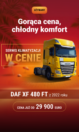 DAF XF 480 FT z 2022r od 29 900 euro. Gorąca cena, chłodny komfort.